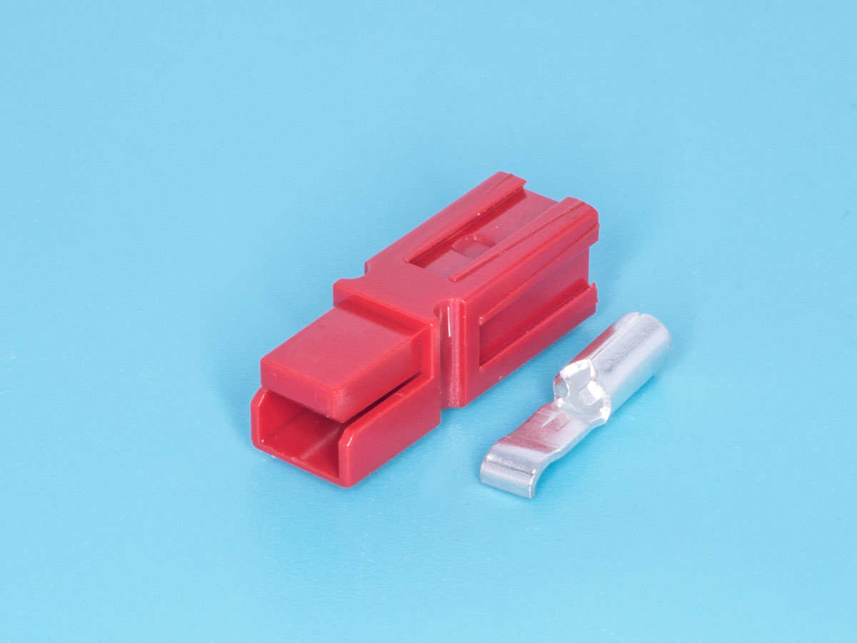 XBMC1S-2AG-R - Разъем модульный для аккумуляторной батареи (красный) 30А, (корпус +1 контакт 16-12AWG)