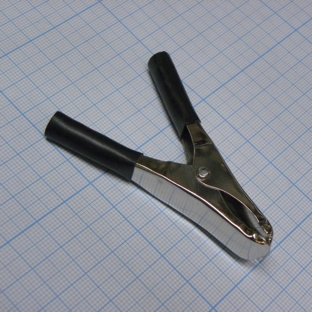 крокодил   8006 BLACK 20A (1231) - зажим типа крокодил