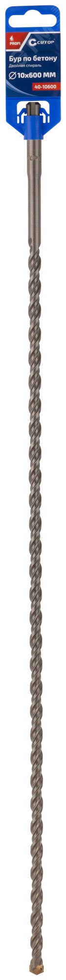 Бур по бетону , Profi, двойная резьба, SDS-Plus, 10 х 600 мм 40-10600