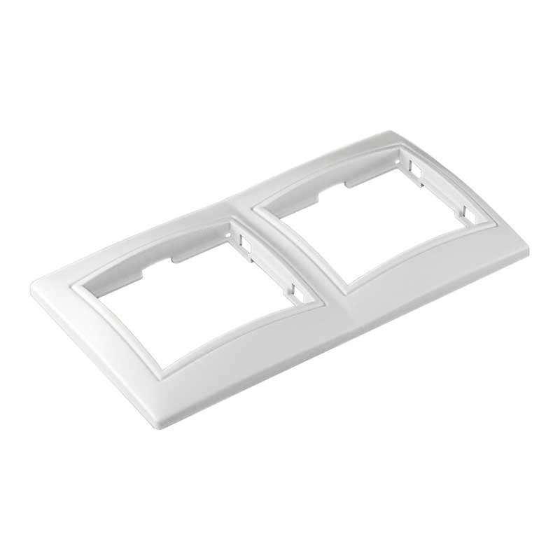 Рамка 2-м СП Севиль горизонт. бел. С0044