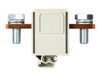 Клемма RFK 1 / 95 K PA - Сильноточная болтовая клемма, тип фиксации провода: зажим-зажим, номинальное сечение: 95 мм кв., 250A, 1000V, ширина: 32 мм, цвет: серый, тип монтажа: DIN 35