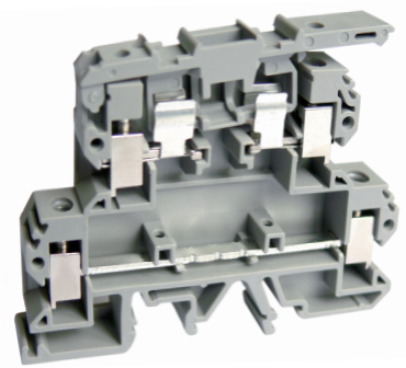 Этажная клемма UKJ-4/2-2RDEE - Этажная клемма, держатель предохранит. в верхнем ряду, серия EE, тип фиксации провода: винтовой, номинальное сечение: 4 мм кв., 6,3A, 500V, ширина: 6,2 мм, цвет: серый, стандарт GB/T14048.1, тип монтажа: DIN 35