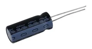 UHE2A101MPD1TD - Конденсатор алюминиевый электролитический 100мкФ 100В ±20% (10 X 25мм) радиальный 5мм 595мА 7000час 105°С лента