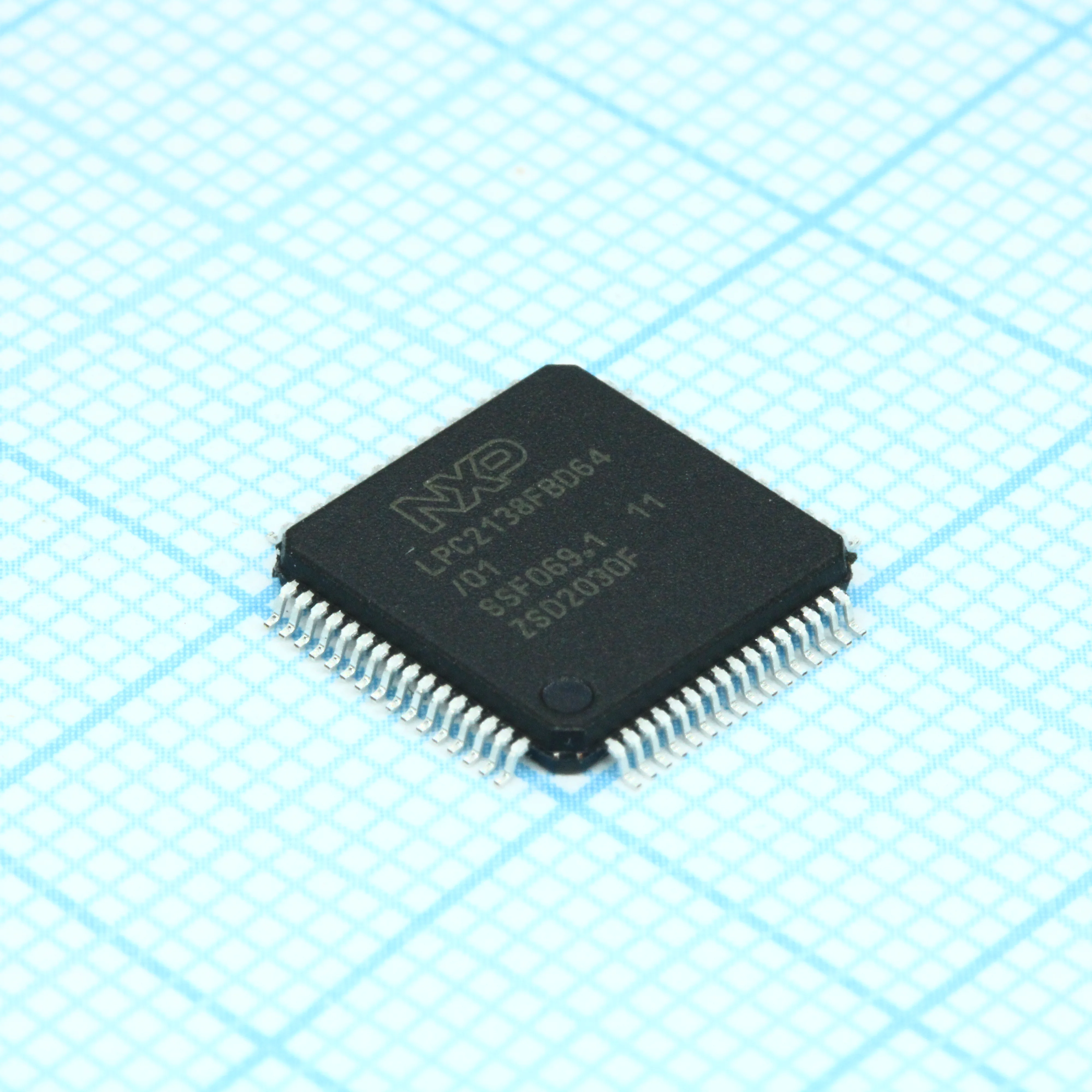 LPC2138FBD64/01,15 - Микроконтроллер NXP однокристальный 16-бит/32-бит 512кБ Флэш-память шины ISP/IAP, Ethernet, USB 2.0, CAN 10-разрядный АЦП/ЦАП