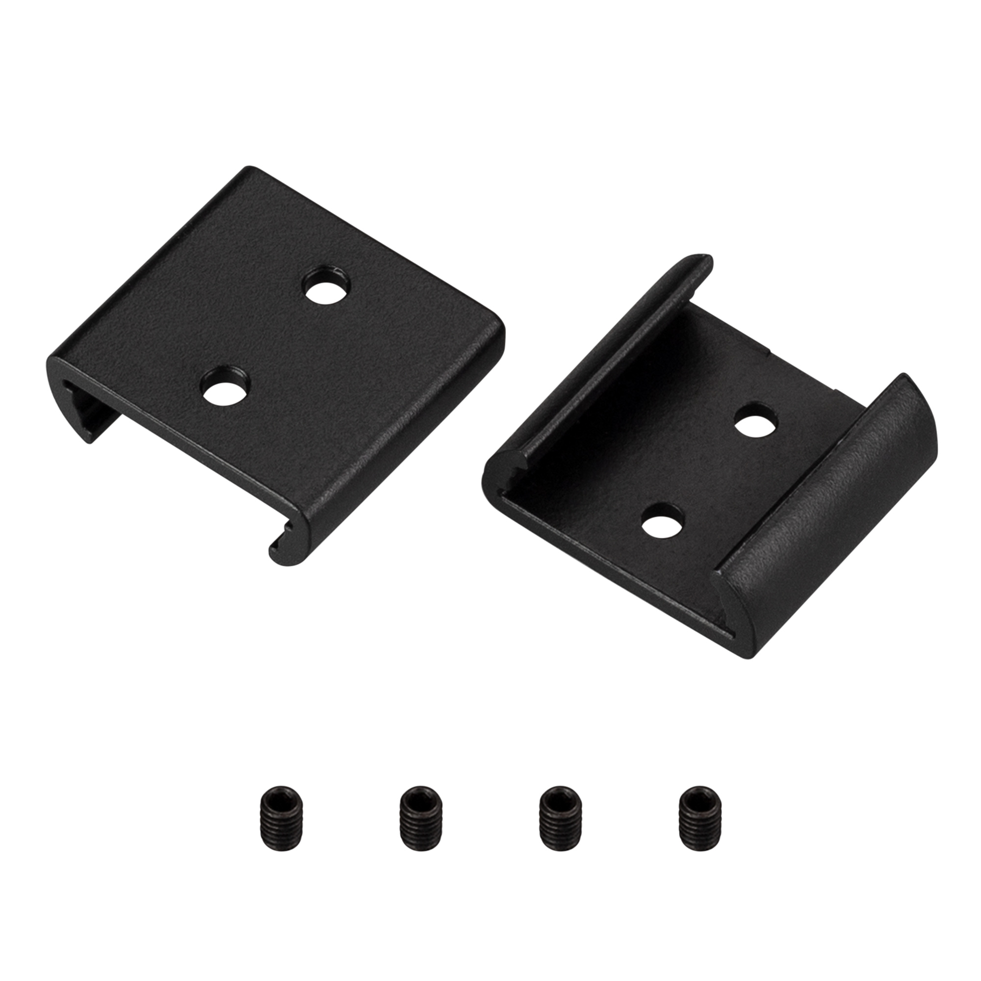 Держатель ARH-BENT-W18 BLACK 041081 - Стальной держатель для профиля ARH-BENT-W18-2000. Цвет черный. В комплекте 4 шт.
