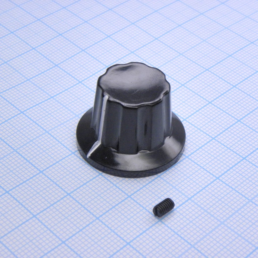 Ручка K17-1 bakelite d=6 - Ручка управления, на вал 6 мм