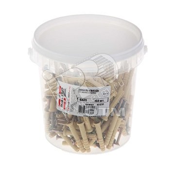 Дюбель-гвоздь 6K40 пот. манжета (нейлон) (уп.150шт) 101330