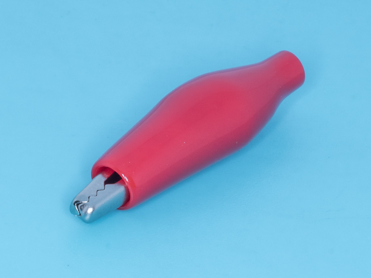 ITA-37R - Зажим изолированный 37мм тип 'aligator', красный