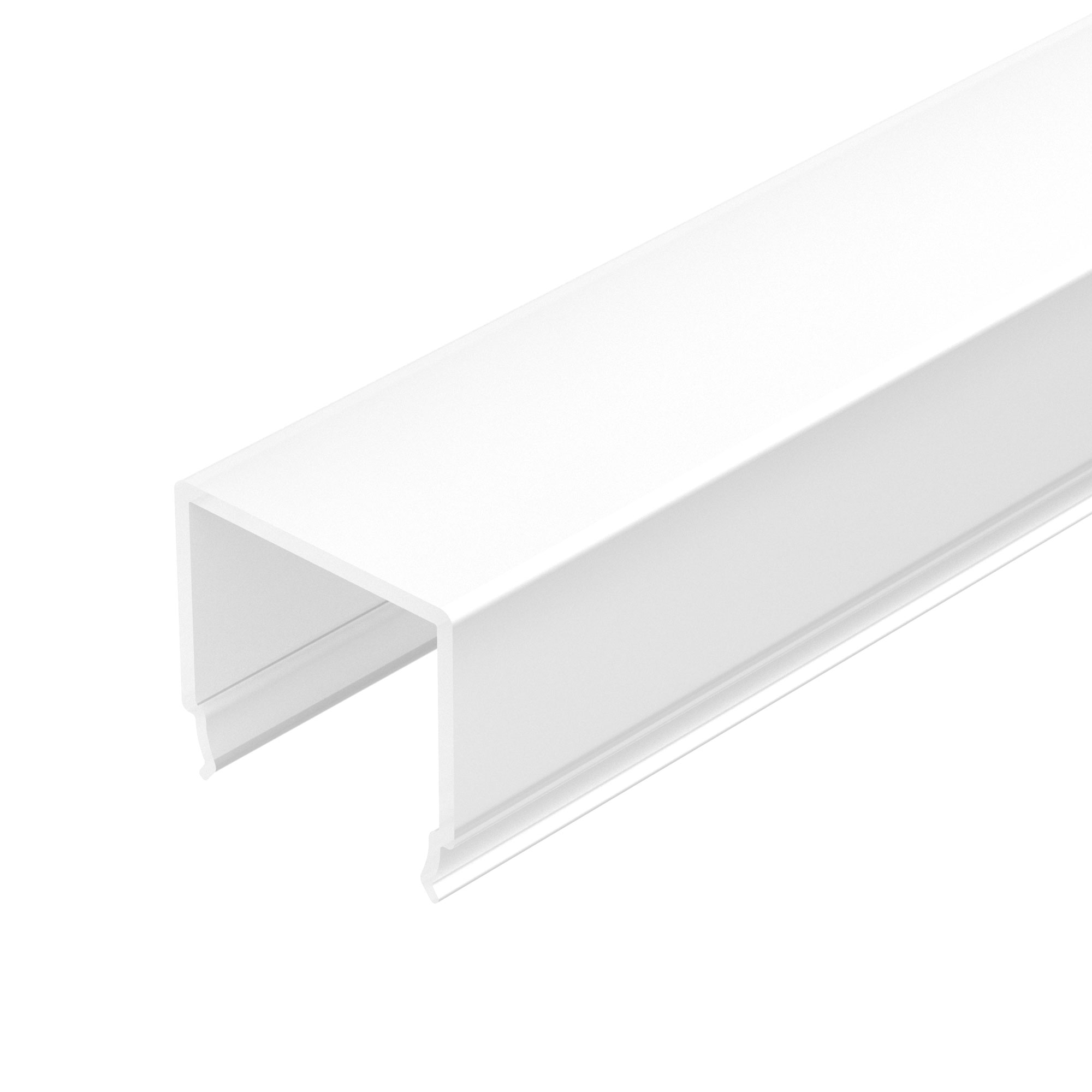 Экран ARH-LINE-3750A-VOL-2000 OPAL 020575 - Матовый объемный экран PC для профиля ARH-LINE-3750A, выступает за пределы профиля, боковое свечение. Длина 2м. Цена за 1м.