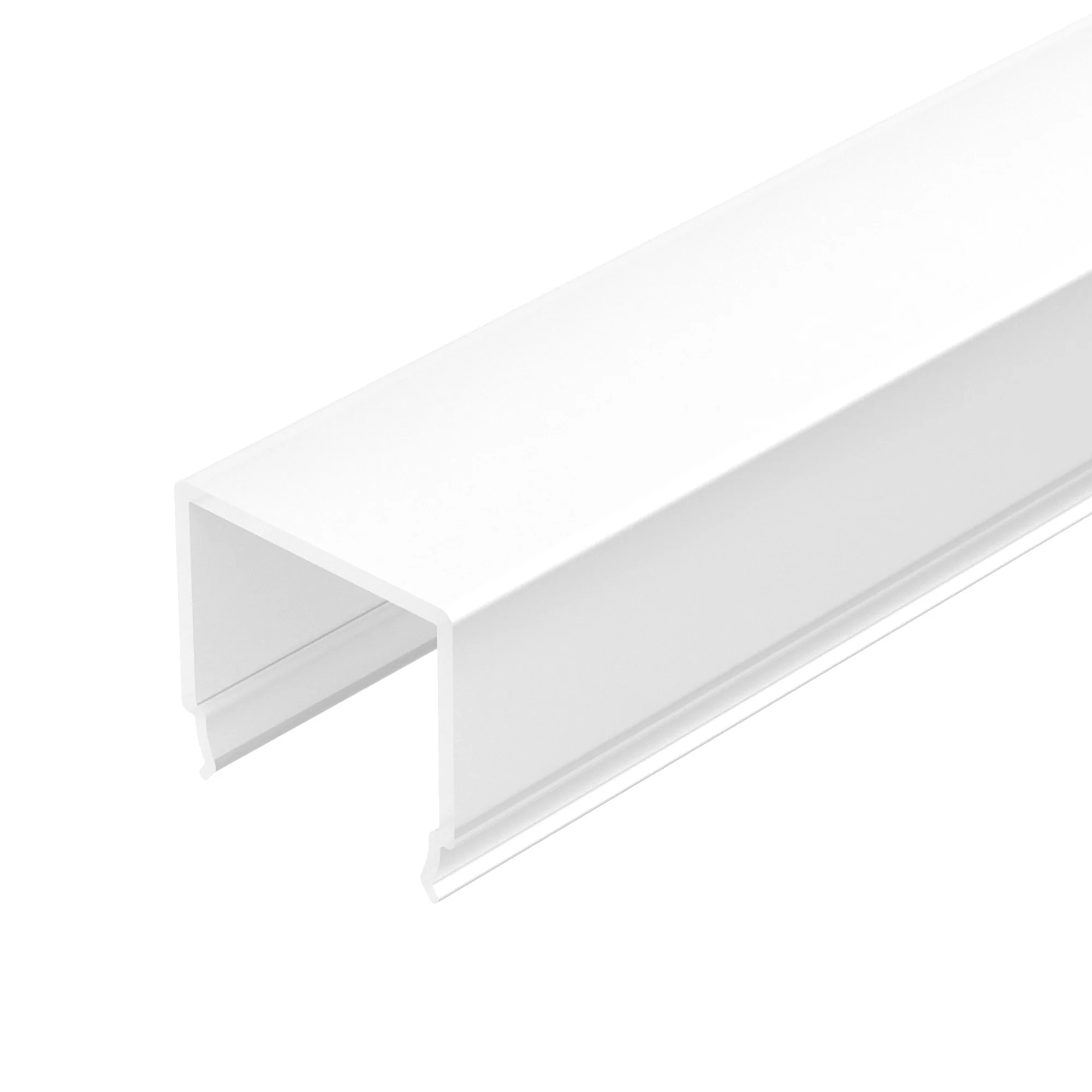 Экран ARH-LINE-3750A-VOL-2000 OPAL 020575 - Матовый объемный экран PC для профиля ARH-LINE-3750A, выступает за пределы профиля, боковое свечение. Длина 2м. Цена за 1м.