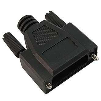 DSUB CASE (DPB-15) - Корпус к разъему D-SUB пластиковый кожух черный с удлиненными винтами