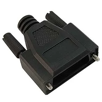 DSUB CASE (DPB-15) - Корпус к разъему D-SUB пластиковый кожух черный с удлиненными винтами