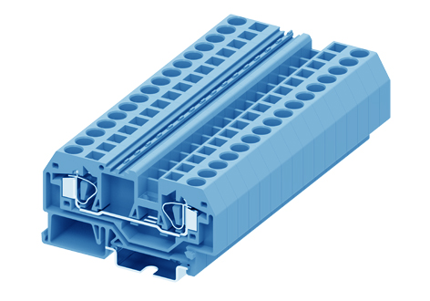 Проходная клемма 206924 - Проходная клемма, TA6, тип фиксации провода: пружинный, номинальное сечение: 6 мм кв., 41A, 800V, ширина: 8 мм, цвет: синий, тип монтажа: DIN 35