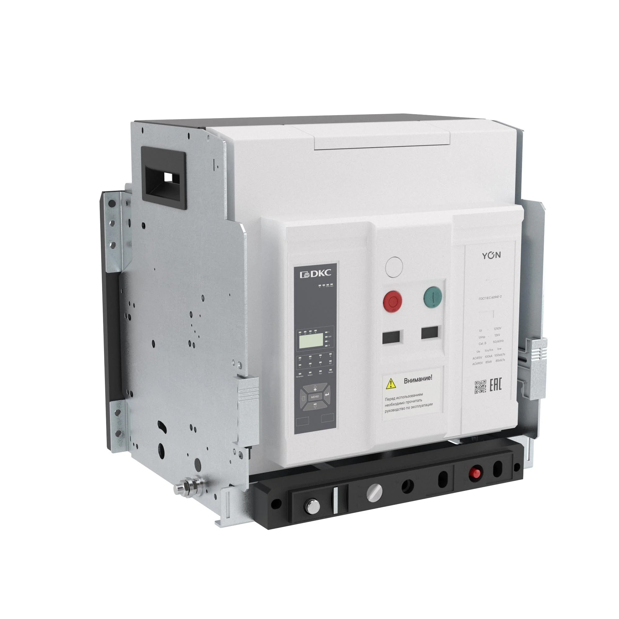 Воздушный автоматический выключатель YON pro ANX32X 3P 3200 А 100 кА, типоразмер M, расцепитель ETA, выкатной, вертикальное подключение, управление 220 В AC