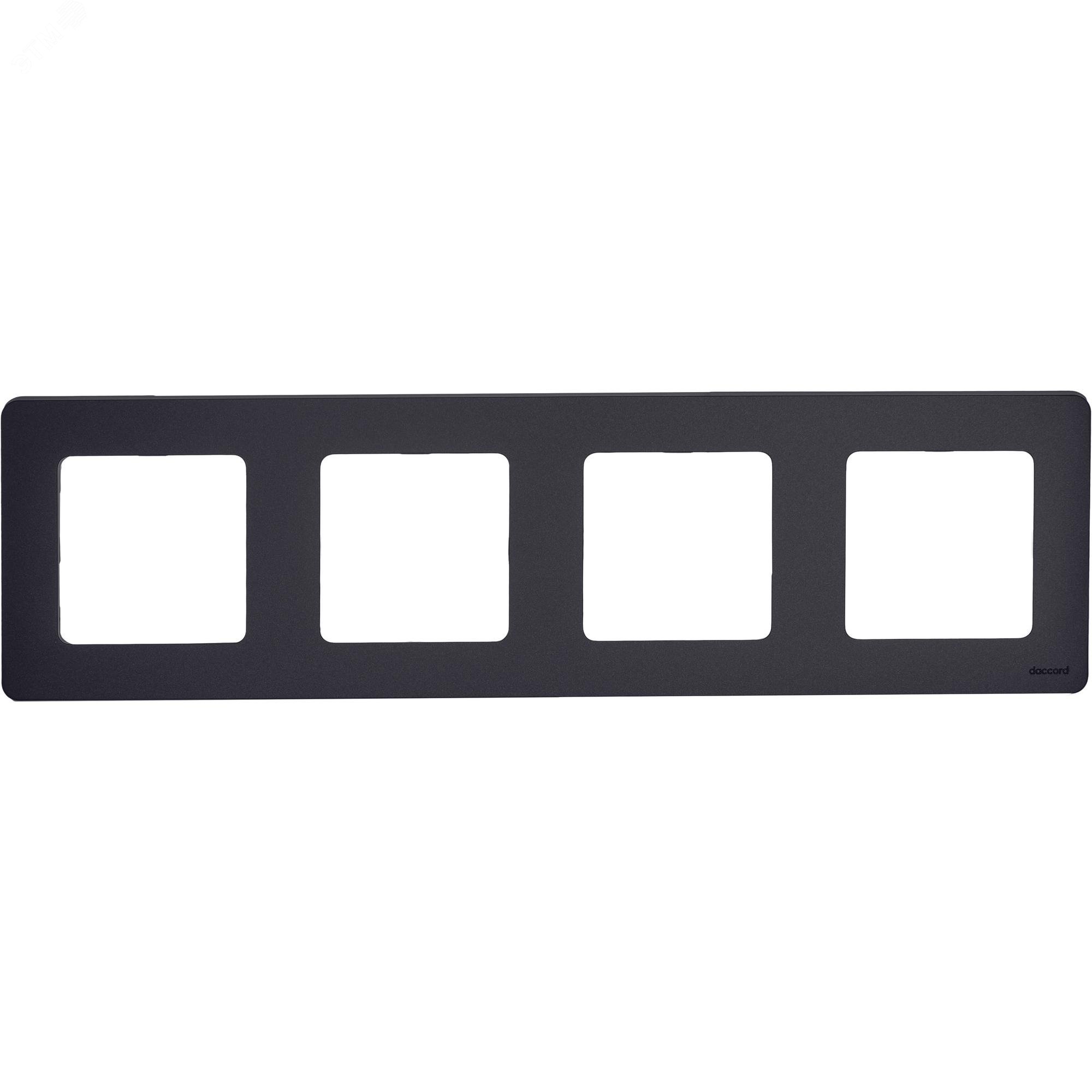 Рамка 4-м Inspiria антрацит Leg 673963