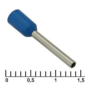 DN00712 BLUE (1.2X12MM) - Наконечник на кабель DN00712, синий, 1.2x12 мм