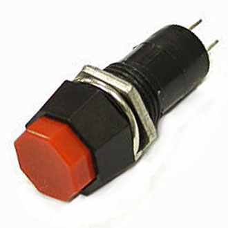 PBS-14A ON-OFF КРАСНЫЙ - Кнопочный переключатель PBS-14A, ON-OFF, красный