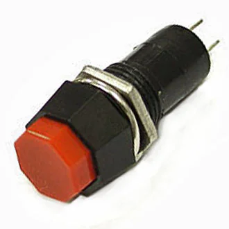 PBS-14A ON-OFF КРАСНЫЙ - Кнопочный переключатель PBS-14A, ON-OFF, красный