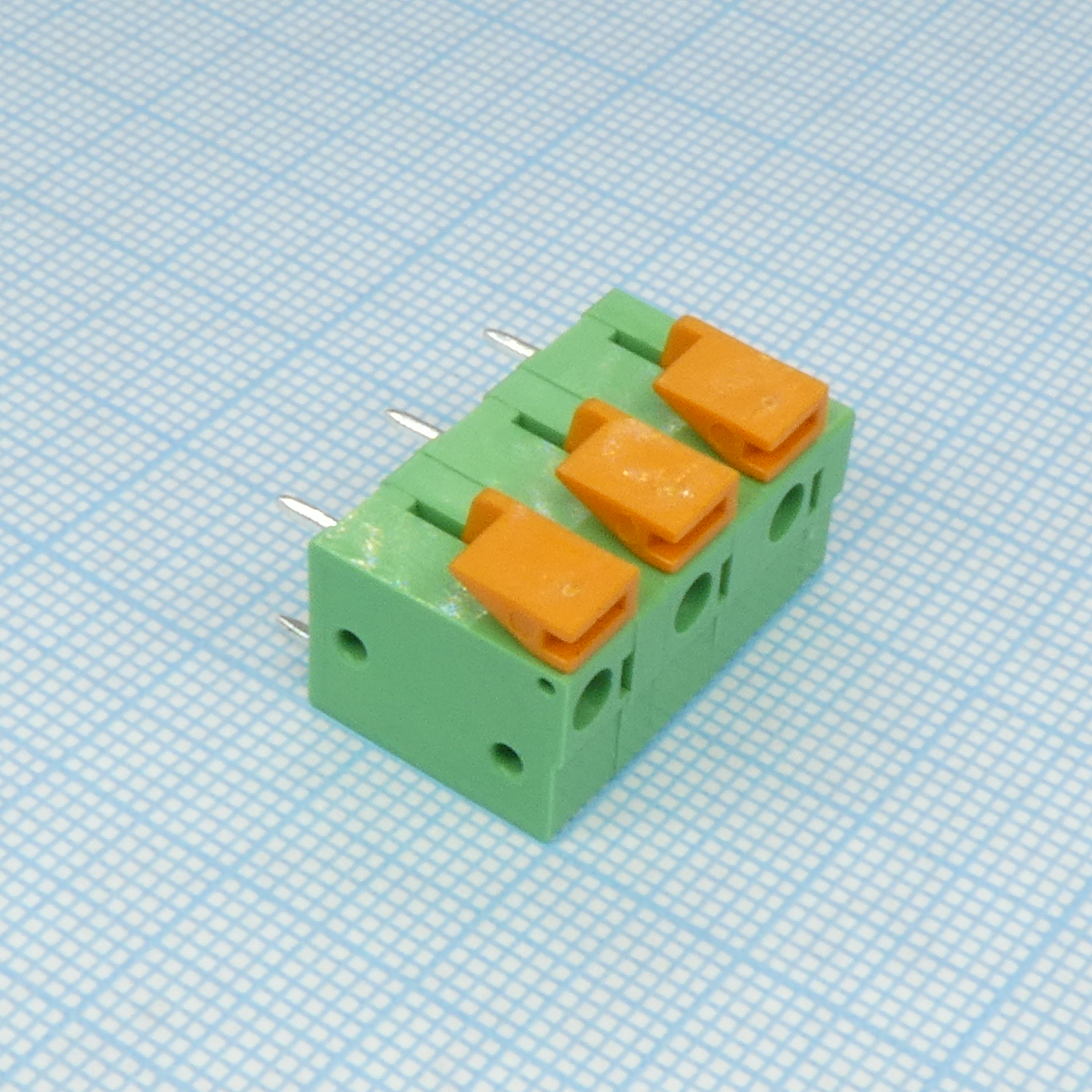 DG142V-7.62-03P-14-00A(H) - Клеммник нажимной, 3 контакта, шаг 7,62мм