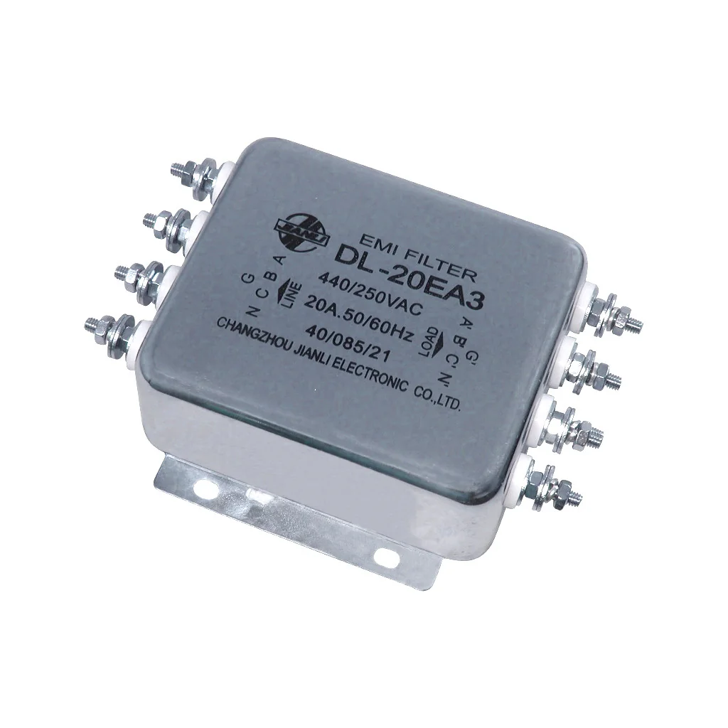 DL-20EA3 - Трехфазный сетевой фильтр 3х20А 250В