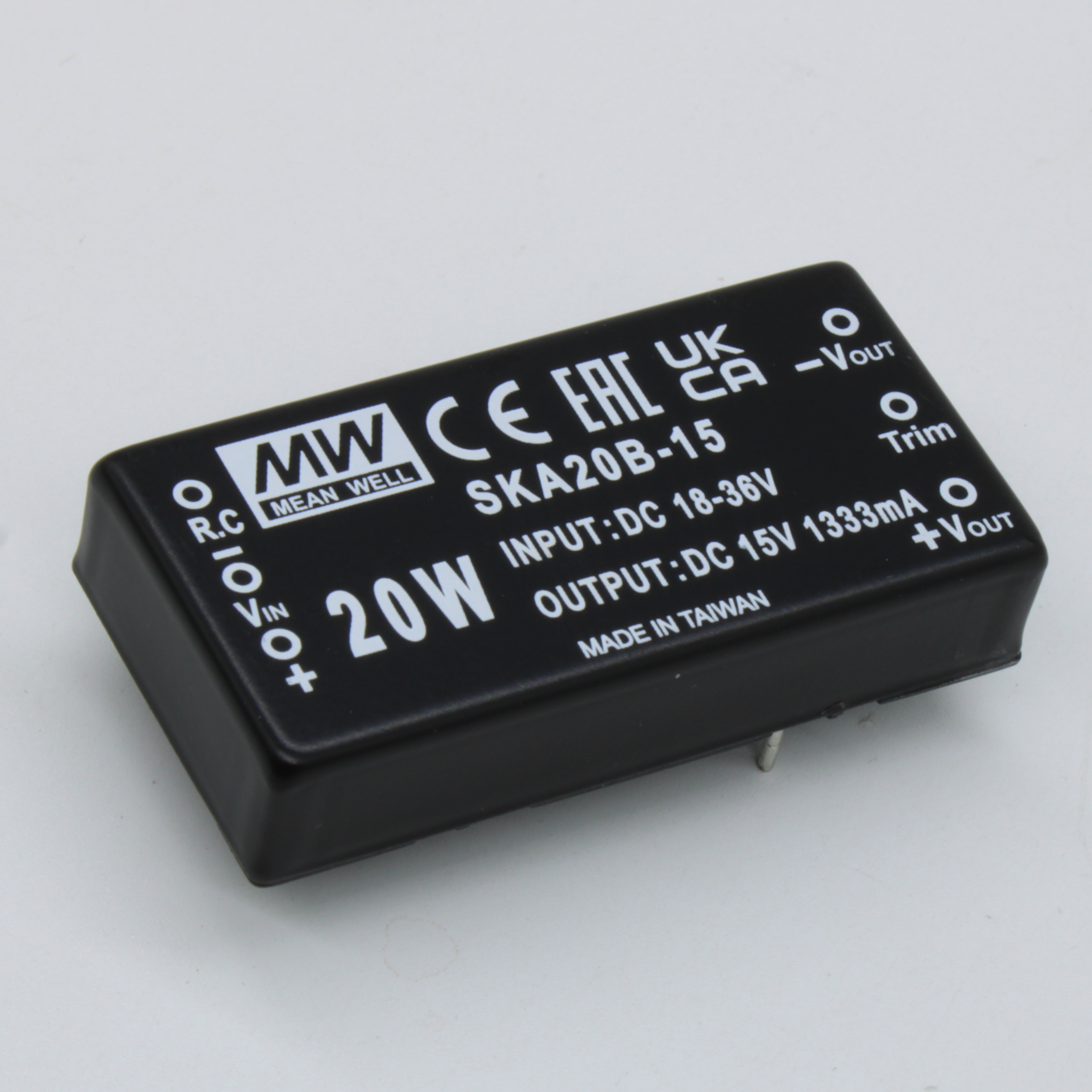 SKA20B-15 - Преобразователь DC/DC, на печатную плату, 20 Вт