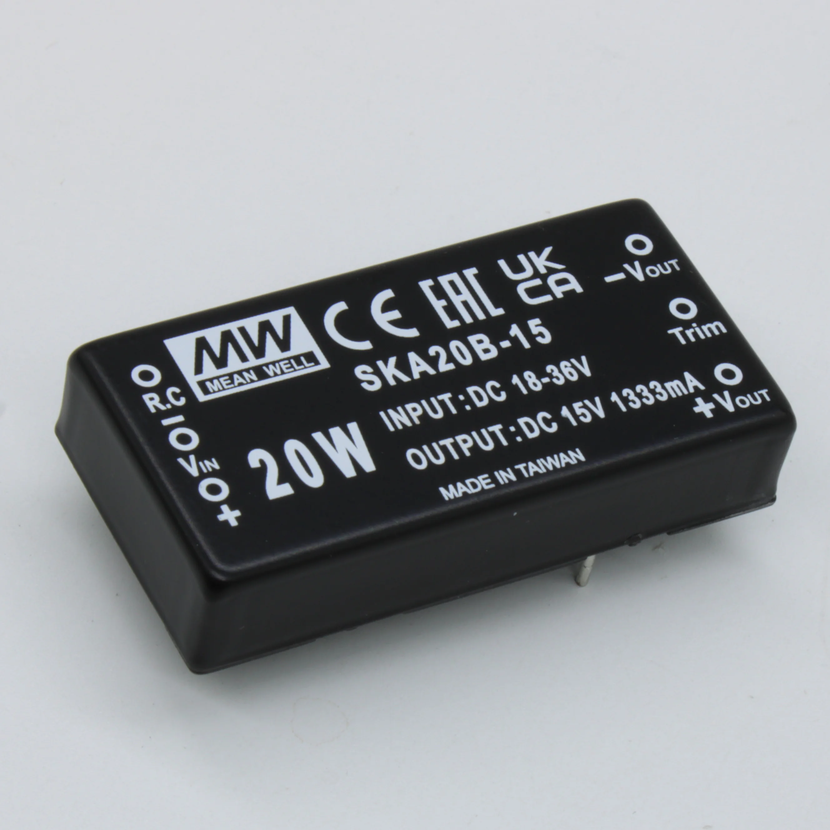 SKA20B-15 - Преобразователь DC/DC, на печатную плату, 20 Вт