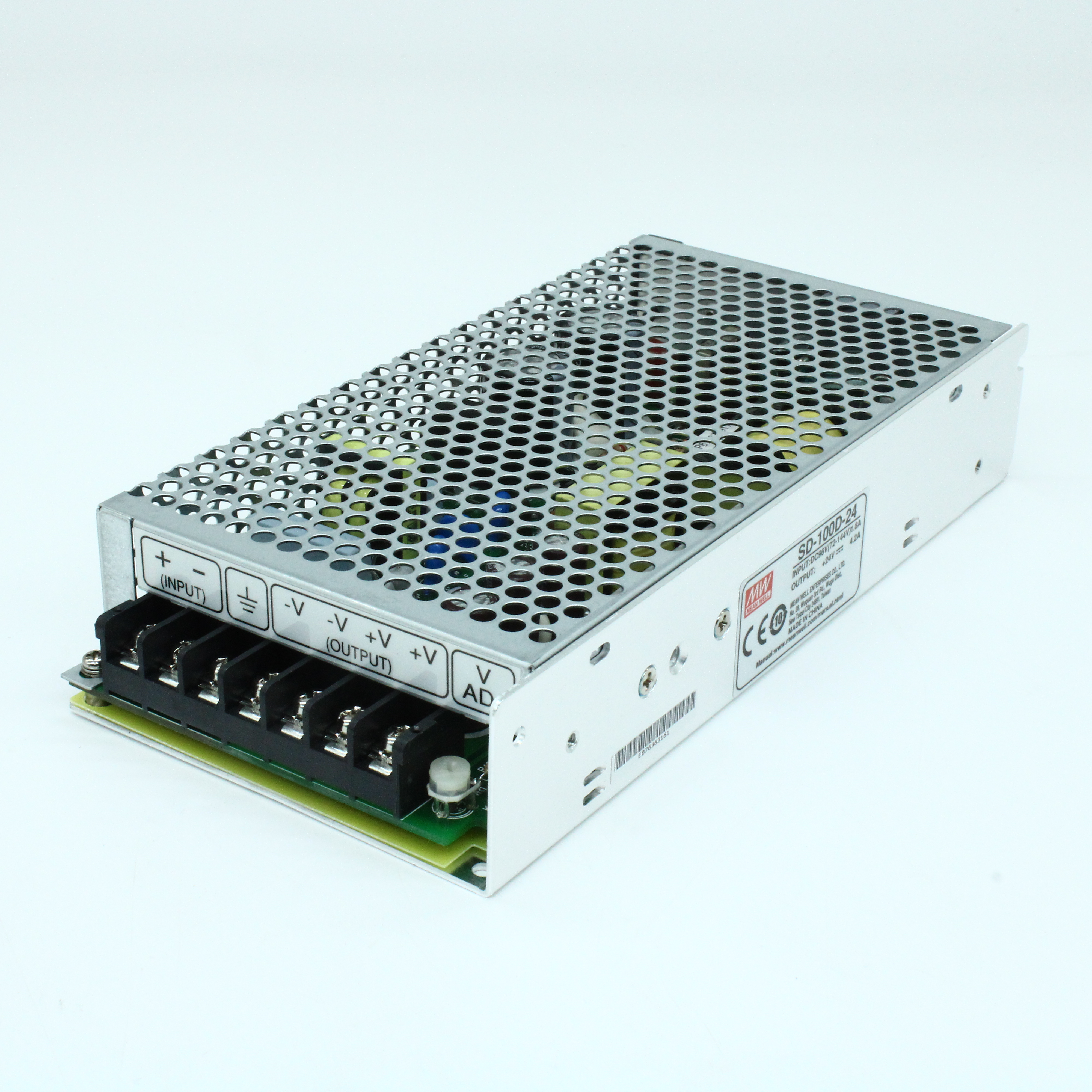 SD-100D-24 - DC-DC, 100Вт, Uвх=72 - 144В, Uвых=24В/4.2А, изоляция 1500В DC, рег. Вых=±10%Uном, в кожухе 199х98х38мм, -10°С…+60°С