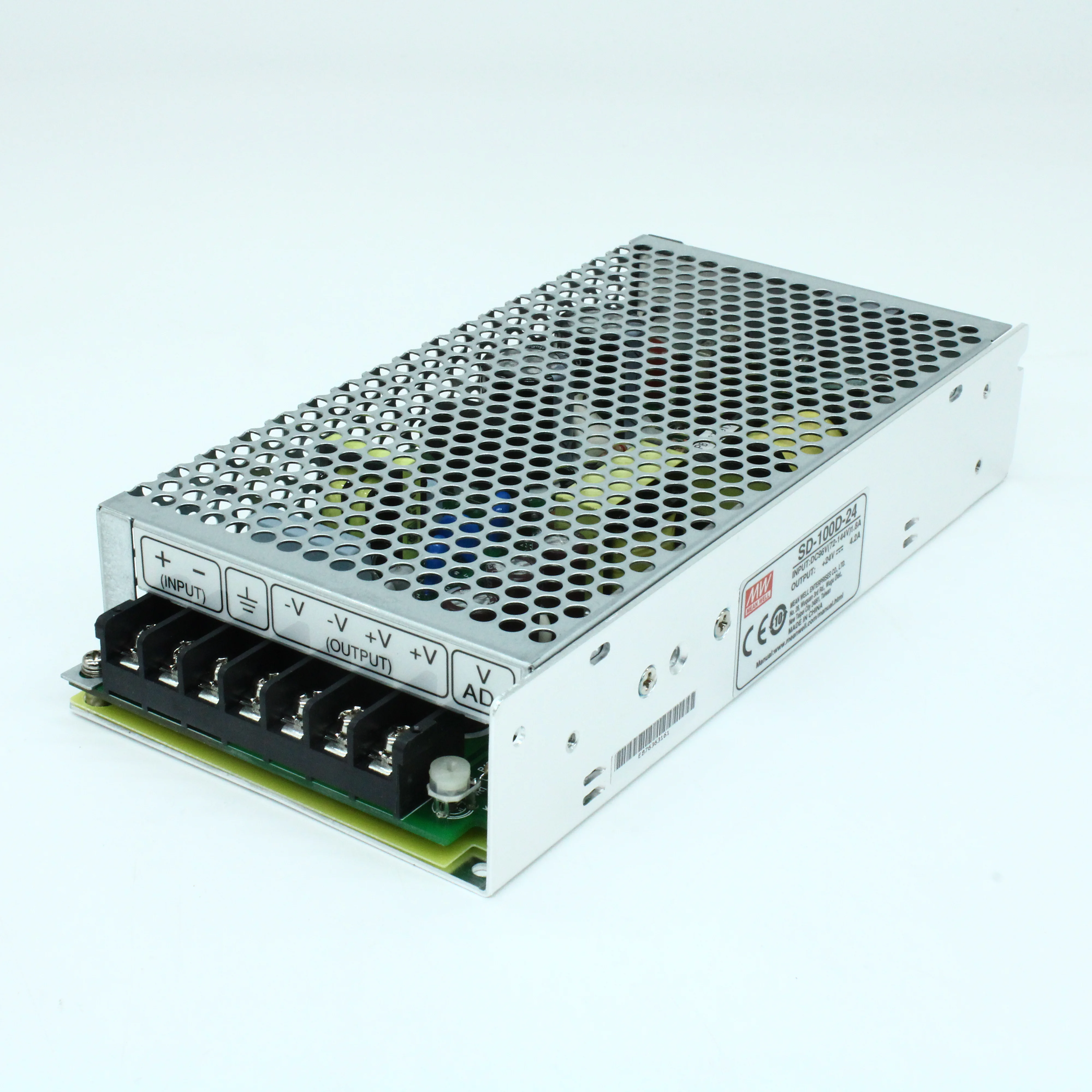 SD-100D-24 - DC-DC, 100Вт, Uвх=72 - 144В, Uвых=24В/4.2А, изоляция 1500В DC, рег. Вых=±10%Uном, в кожухе 199х98х38мм, -10°С…+60°С