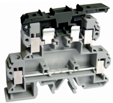 Этажная клемма UKJ-4/2-2RD(BK) - Этажная клемма, держатель предохранит. в верхнем ряду, тип фиксации провода: винтовой, номинальное сечение: 4 мм кв., 6,3A, 500V, ширина: 6,2 мм, цвет: черный, тип монтажа: DIN 35