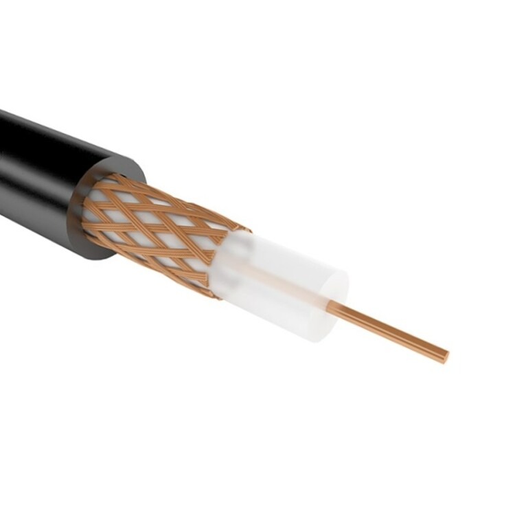 РК 75-4-11 - Кабель коаксиальный радиочастотный со сплошной полиэтиленовой изоляцией и в полиэтиленовой оболочке, черный