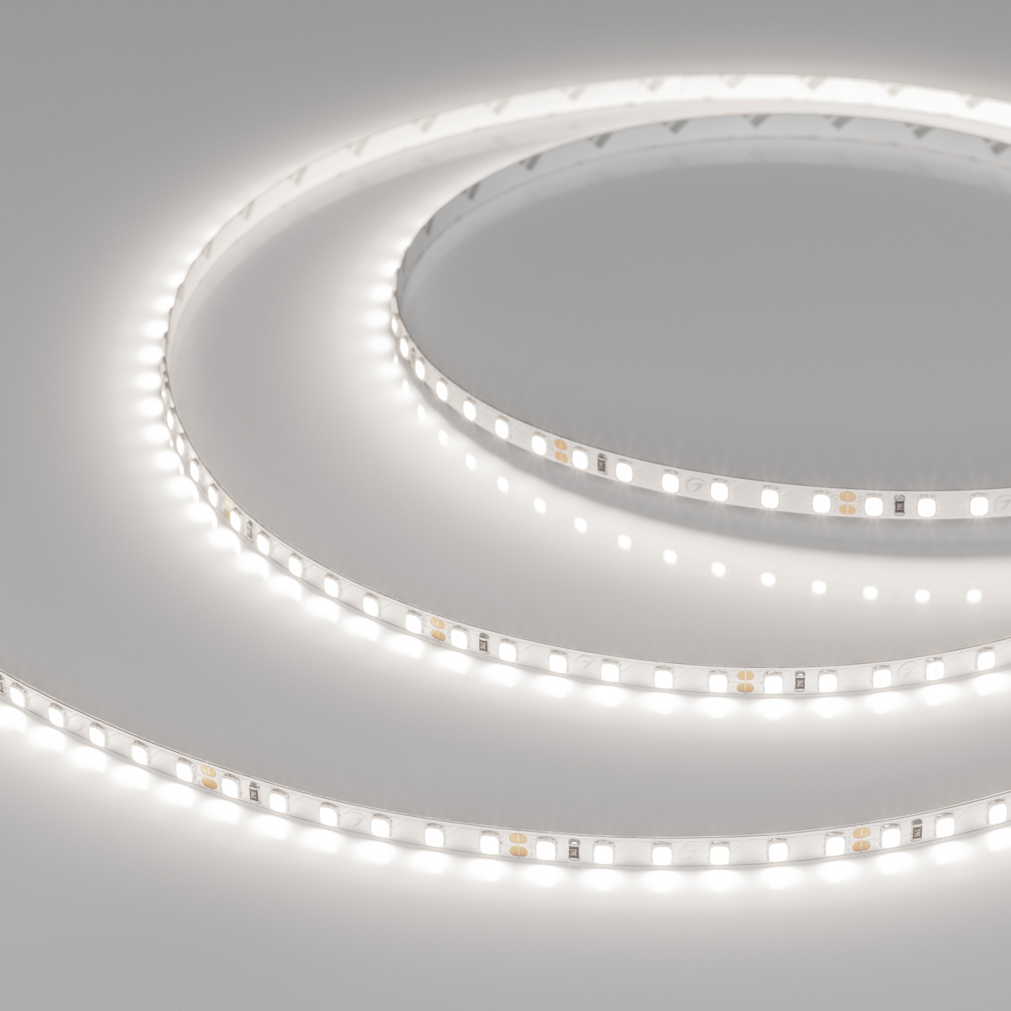 Лента UL-A120-5mm 24V Day5000 (9.6 W/m, IP20, 5m) 044059 - Светодиодная узкая лента UL-A120, открытая. Светодиоды 2835, 120 шт/м (600 шт на 5 м), белая плата, ширина 5 мм, скотч 3M. Цвет ДНЕВНОЙ 5000 K, цветопередача CRI>90, угол 120°. Питание 24V, мощнос