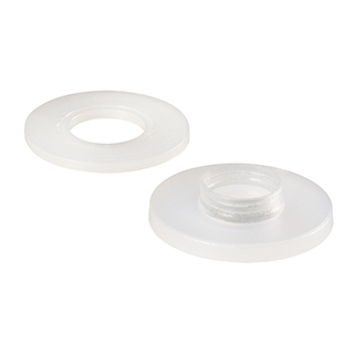 Комплект шайб KLUS-ISOL-6mm-2x 020928 - Пара прокладок из нейлона (втулка и кольцо) для изолирования провода от профиля через отверстие диаметром 6мм.