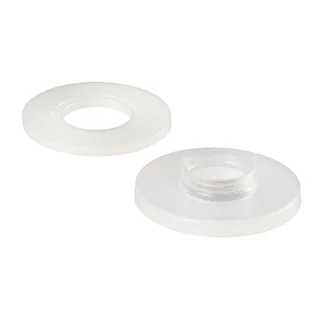 Комплект шайб KLUS-ISOL-6mm-2x 020928 - Пара прокладок из нейлона (втулка и кольцо) для изолирования провода от профиля через отверстие диаметром 6мм.