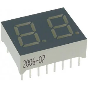 DA04-11EWA - 2-х разрядный индикатор 10мм/красный/625нм/1.9-4.7мкд