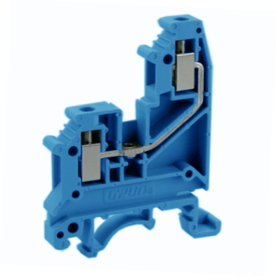 Проходная клемма UKJ-4C(BU) - Проходная клемма, подключение с одной стороны, тип фиксации провода: винтовой, номинальное сечение: 4 мм кв., 41A, 500V, ширина: 6,2 мм, цвет: синий, тип монтажа: DIN 35