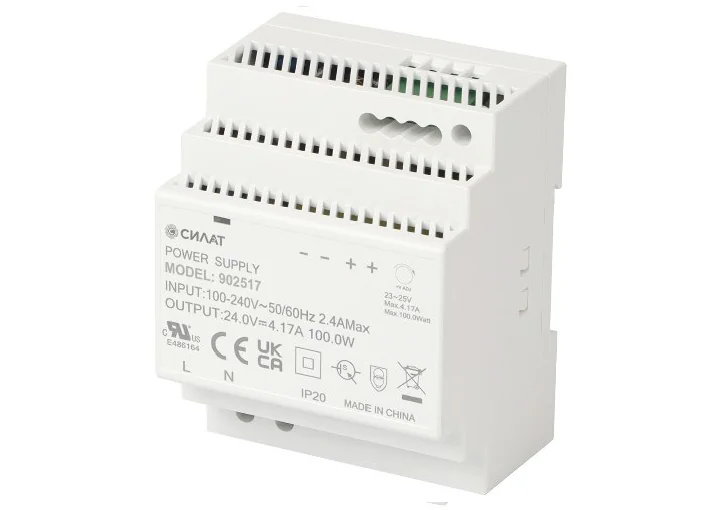 Источник питания 12 V DC/7,1 A, 902513 - Источник питания, однофазный, 12VDC / 7,1A, 85,2W, диапазон входн. напр.: 90 - 264VAC / 127 - 370VDC; габариты (мм): 90х58х70, монтаж: на DIN рейку