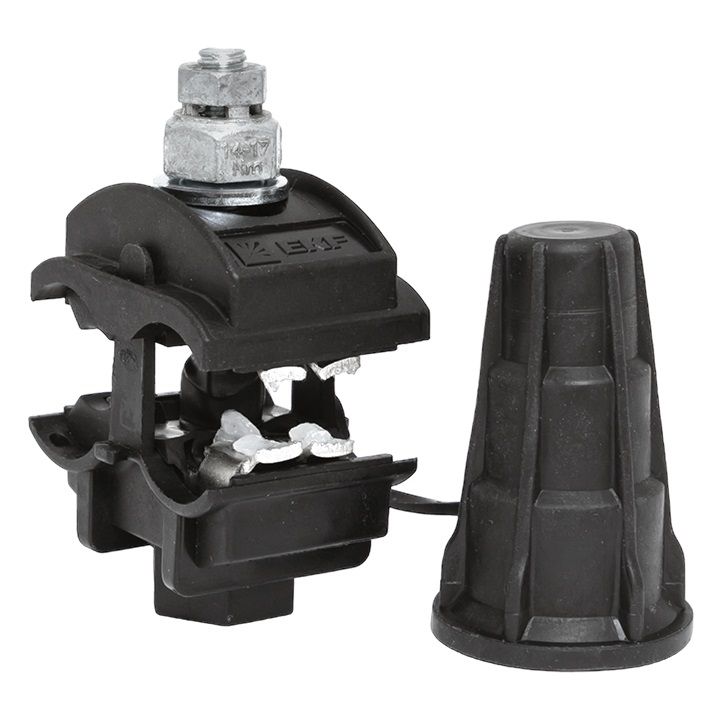 Зажим прокалывающий ответвительный N70 25-150 мм2 /16-120 мм2 (голый провод / СИП) инд. упак. EKF n-70-r