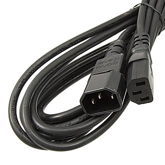 SCZ MALE-FEMALE 5M 3Х0.75 - Шнур сетевой компьютер-монитор 5м