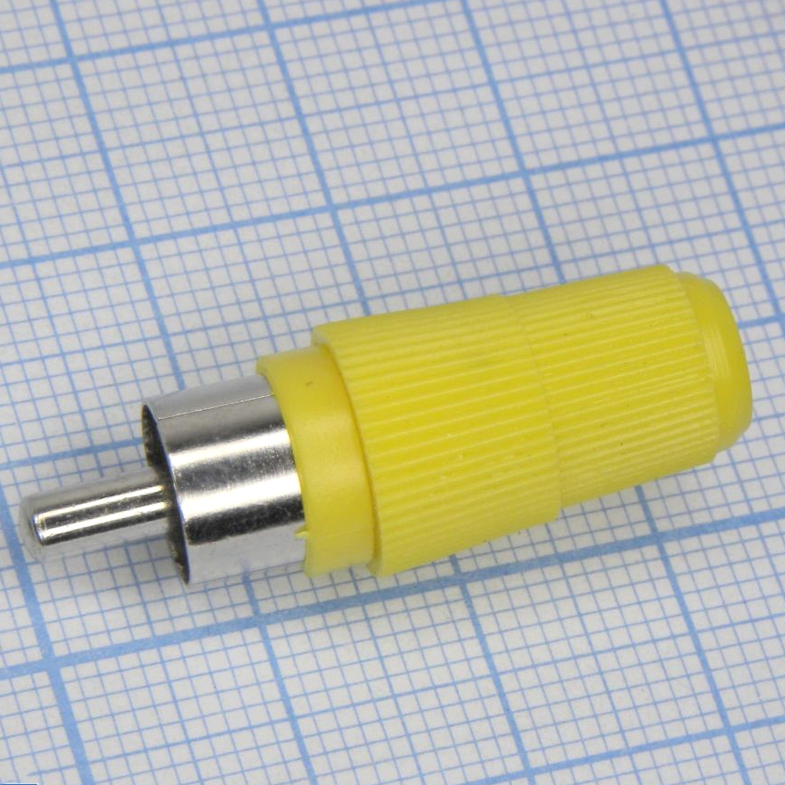 RCA 4001 Y(4007) - RCA штекер кабельный, разъем типа "тюльпан"