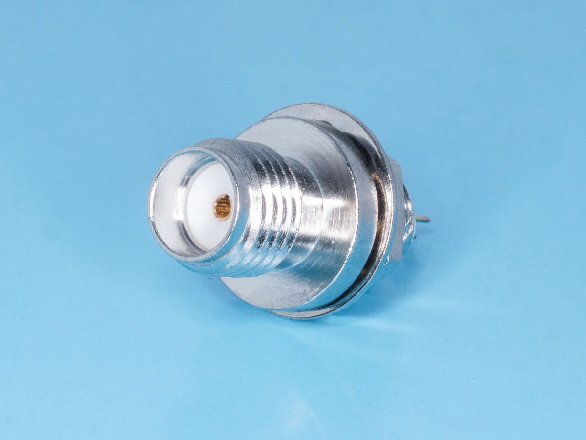 SMA-BJ - Разъем SMA гнездо на приборный блок, крепление гайка