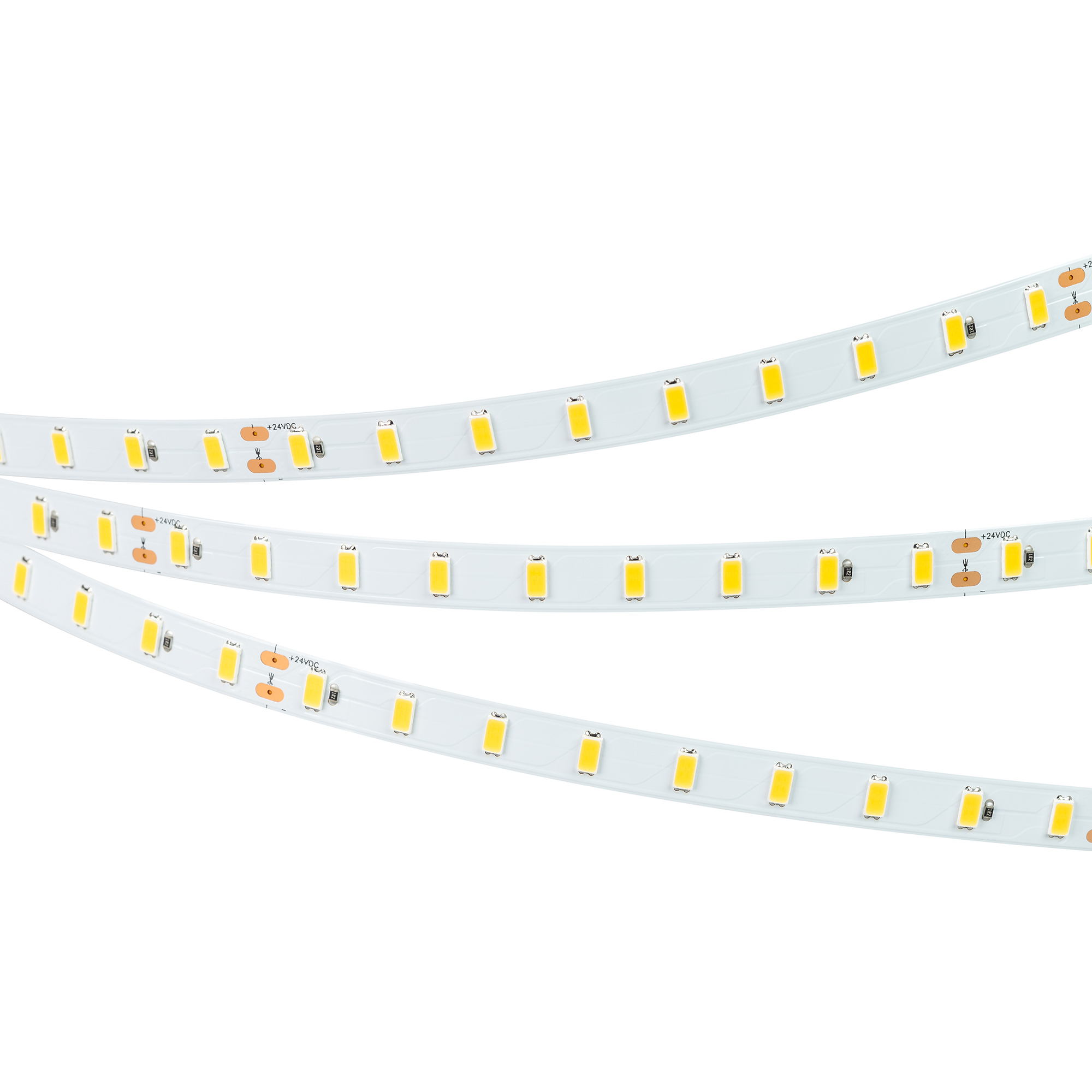 Лента ULTRA-C72-10mm 24V Warm3000 (7.2 W/m, IP20, 5630, 5m) 040212 - Светодиодная лента ULTRA-C72, открытая IP20. Светодиоды 5630, 72 шт/м (360 шт на 5 м), белая плата, ширина 10 мм, скотч 3M. Цвет ТЁПЛЫЙ 3000 K, цветопередача CRI>80, угол 120°. Питание 2