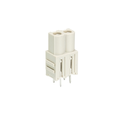 Розетка Wiecon 8213 BL / 2 G OB - Розеточный разъем, вертикальный, на плату, шаг 5,08 мм, 2 полюса, фиксация на плате пайкой, 690V, 12А, без маркировки, цвет: серый, серия 8213 BL G