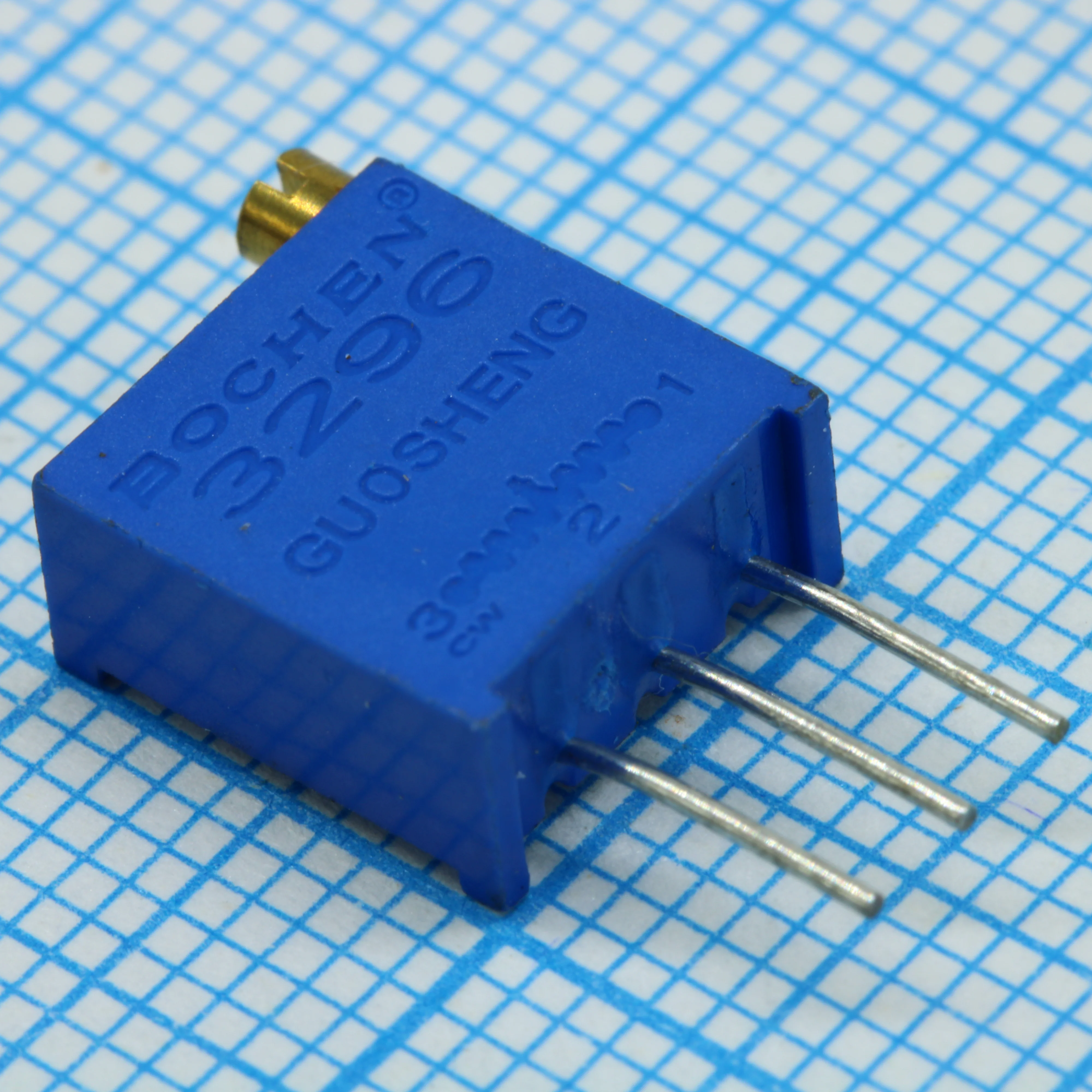 3296W-1-501 - Потенциометр многооборотный керметный 500 Ом 0.5Вт PC PIN