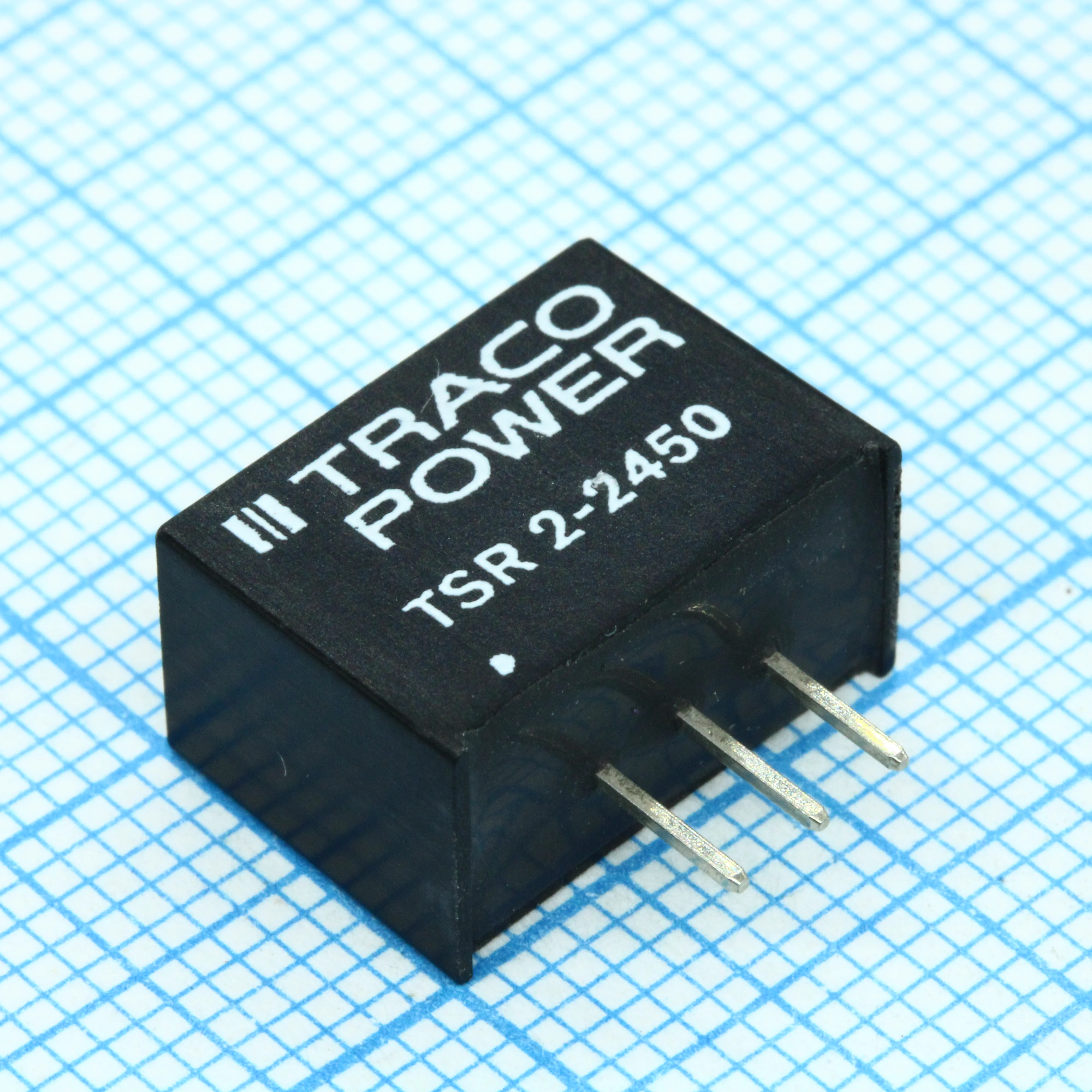 TSR 2-2450 - DC/DC, 10Вт, вход 6.5…36В, выход 5В/2А, не изолированный, КПД 94%, SIP3, 14x10.1x7.5мм, -40…85°C, пластик