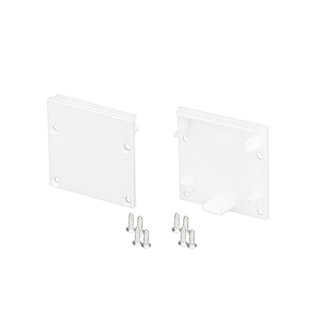 Заглушка SL-LINE-3535 WHITE 037552 - Пара белых заглушек для профиля SL-LINE-3535 WHITE. В комплекте 2 заглушки, 8 шурупов. Цена за 1 комплект.