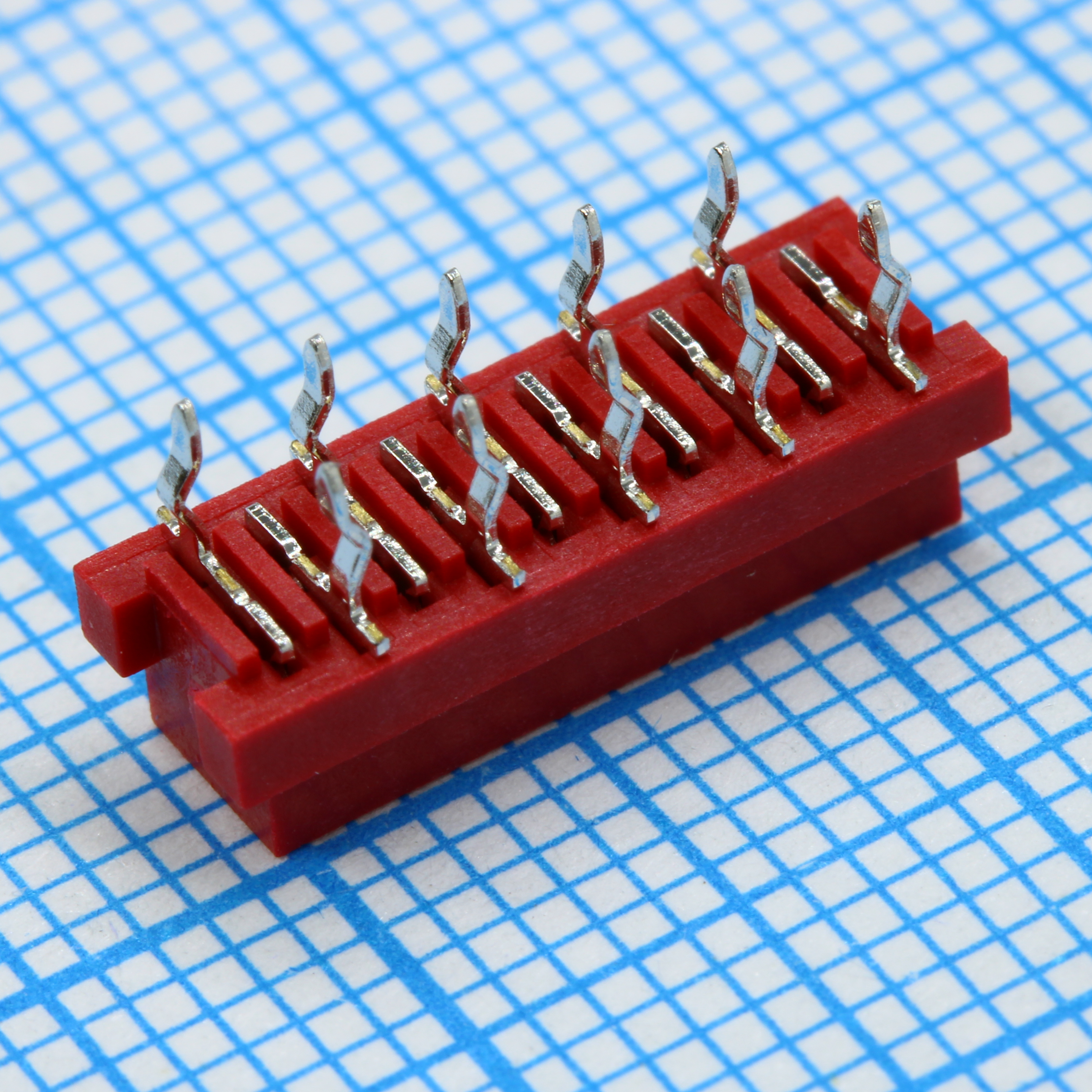 L-KLS1-204F-10-R - Розетка Mini Match для DIP монтажа на плату