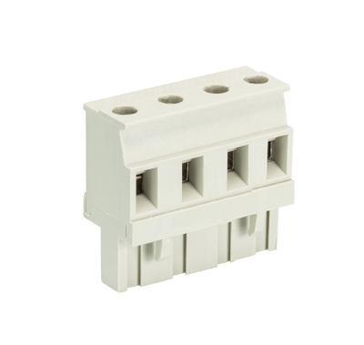 Розетка Wiecon 8413 B / 4 VR OB - Розеточный разъем, прямой, на кабель, шаг 7,62 мм, 4 полюса, номинальное сечение: 2,5 мм кв., винтовая фиксация провода, 690V, 12А, без маркировки, цвет: серый, серия 8413 B VR