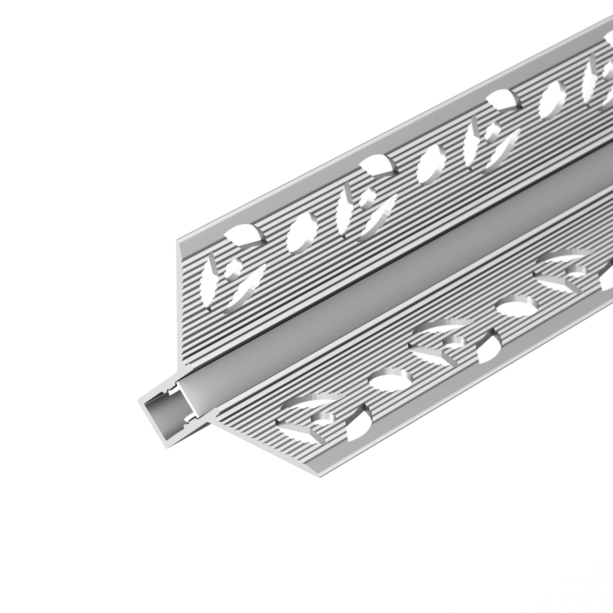 Профиль DECORE-S6-INT-COMFORT-2000 ANOD внутренний 043161 - Алюминиевый анодированный угловой профиль для светодиодных лент и линеек, под строительную отделку. Фиксируется при помощи строительной смеси. Декоративная контурная подсветка внутренних углов ст