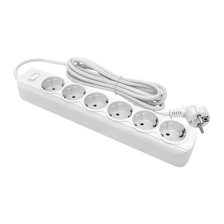Сетевой фильтр 6*3м 10А/2,2 кВт с выкл. c/з ПВС 3х0,75 Блокбастер PROxima UFP10-375-6-03