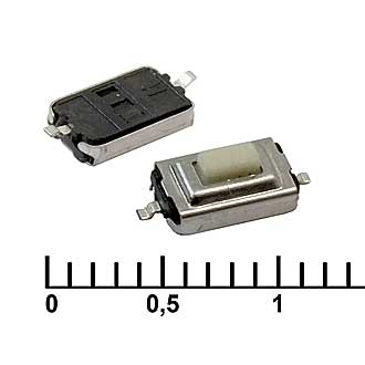 IT-1181A W=0.6MM (6X3X2.5) - Кнопка тактильная IT-1181A, 8x3.7x2.6 мм